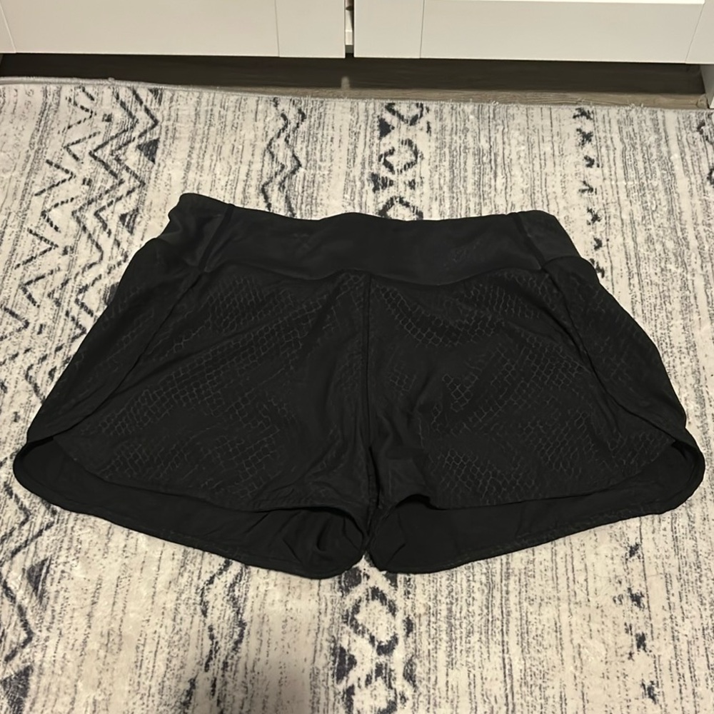 Black Athletic Shorts with Elastic Waistband